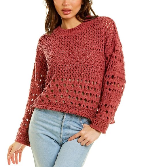 Fate Sweaters | Fate Crochet Chenille Sweater | Color: Red | Size: S | La_Via's Closet